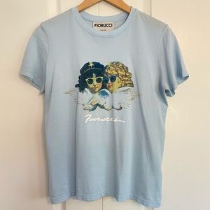 Fiorucci angel t shirt with sunglasses